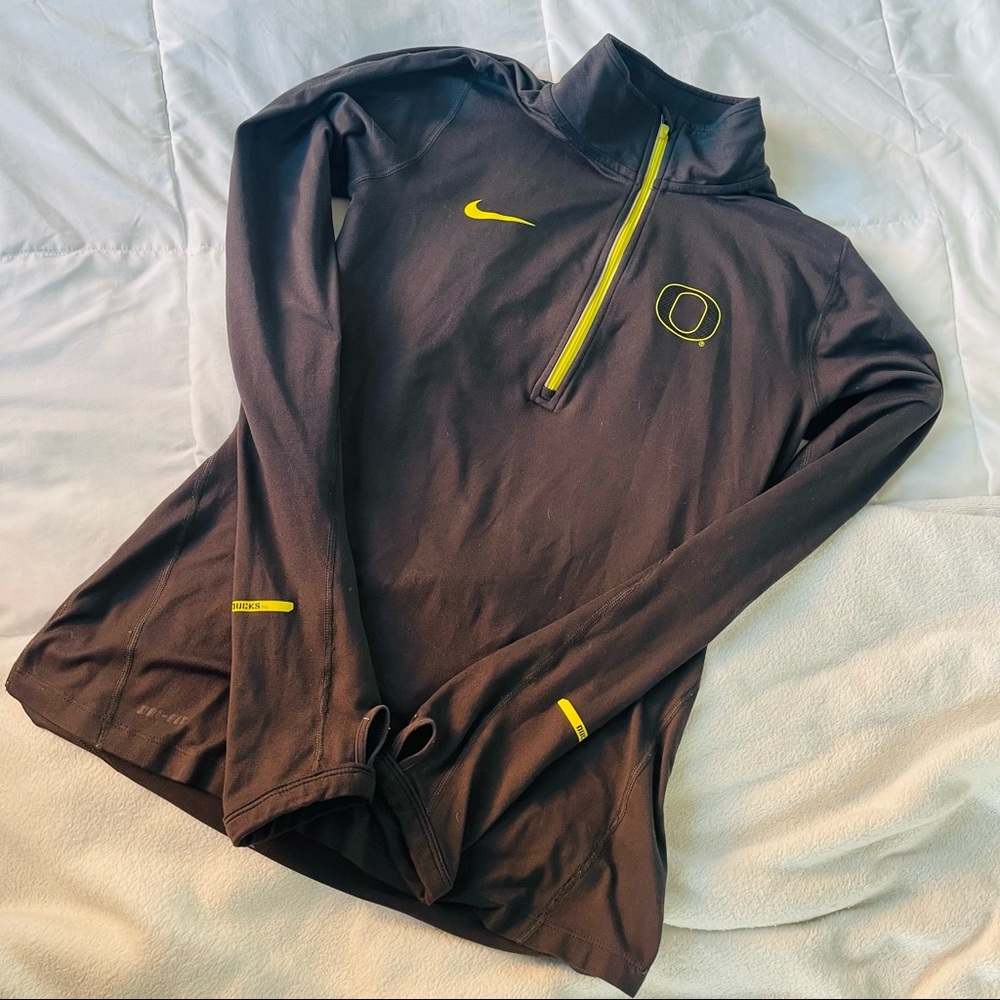 Long Sleeve Grey Oregon Nike Shirt